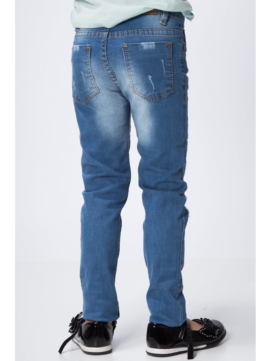 Pantaloni denim cu gauri NDZ516 - Magazin online - Boutique